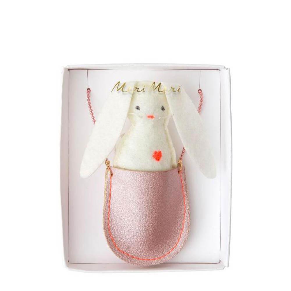 Meri Meri bunny pocket necklace-accessories-Merri Merri-Dilly Dally Kids
