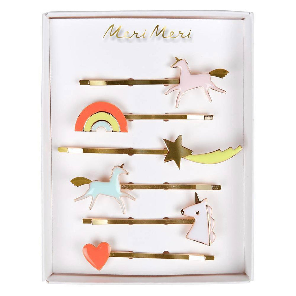 Meri Meri unicorn enamel hairclips-accessories-Merri Merri-Dilly Dally Kids