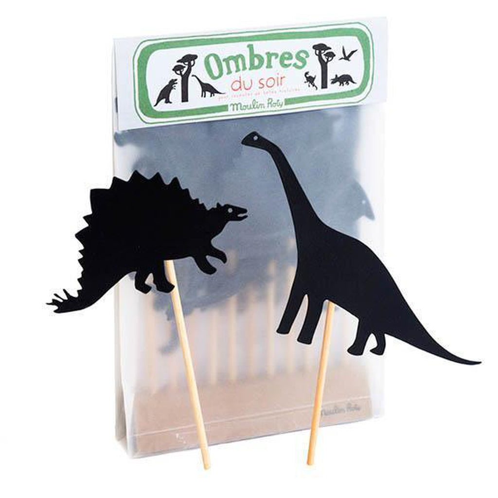 Moulin Roty dinosaur shadow puppets-pocket money-Fire the Imagination-Dilly Dally Kids