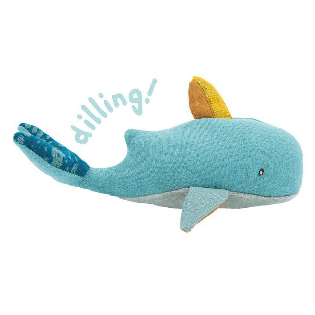 Moulin Roty Josephine soft whale rattle-baby-Fire the Imagination-Dilly Dally Kids