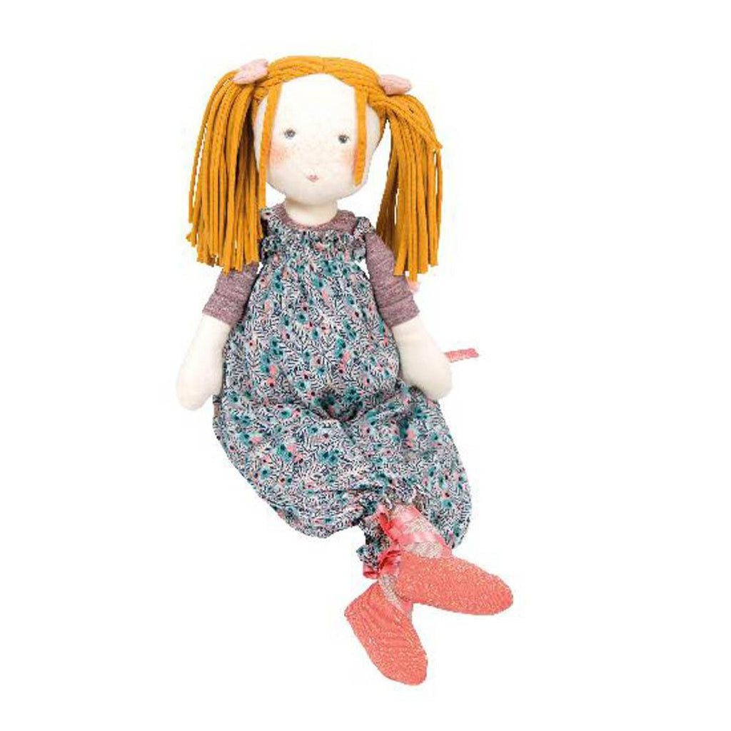 Moulin Roty les rosalies Violette rag doll-puppets, stuffies & dolls-Fire the Imagination-Dilly Dally Kids