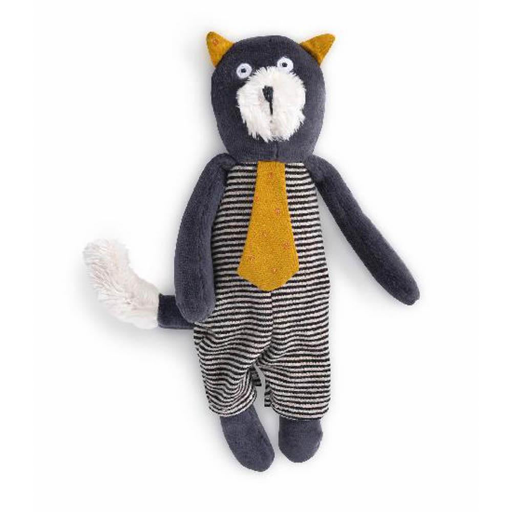 Moulin Roty moustaches - Alphonse small cat soft toy-baby-Fire the Imagination-Dilly Dally Kids