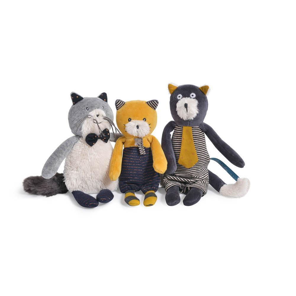 Moulin Roty moustaches - Lulu cat soft toy-baby-Fire the Imagination-Dilly Dally Kids
