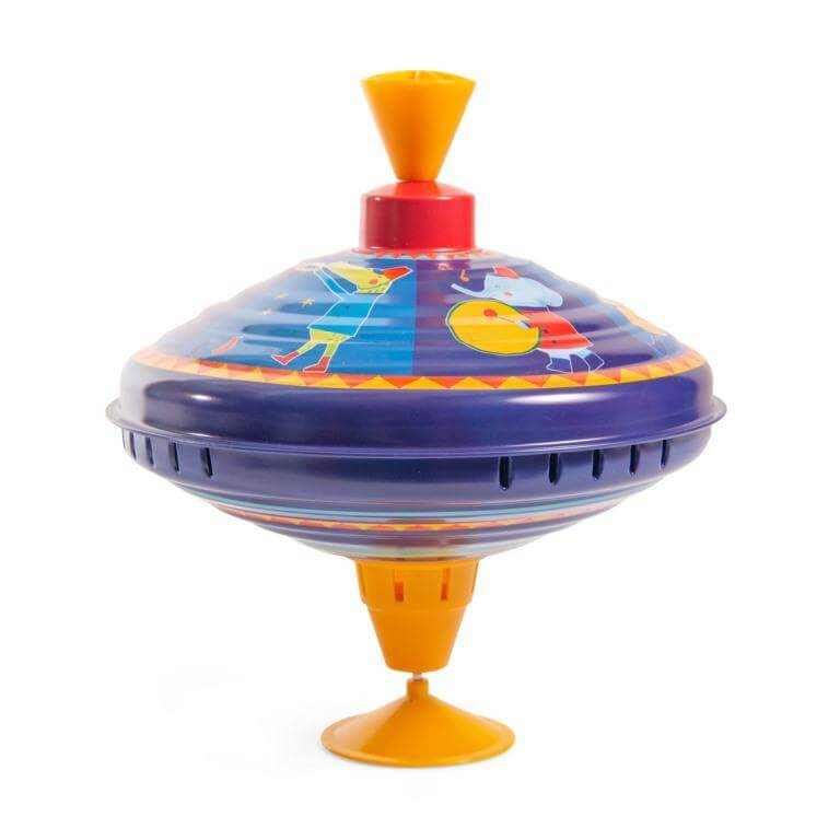 Moulin Roty fanfare large metal spinning top