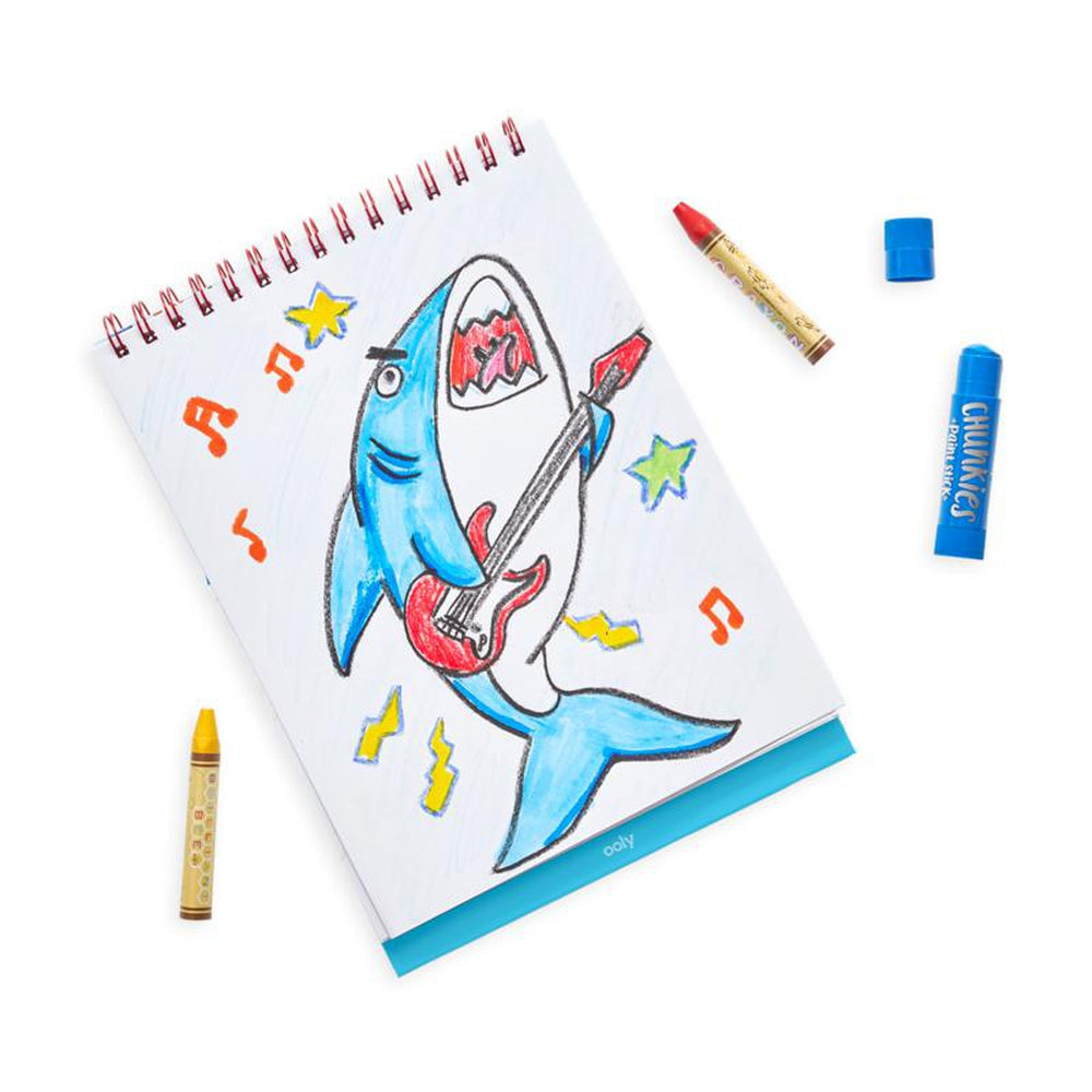 Sketchbook For Kids: SHARK DRAWING PAD large sketch book, sketch