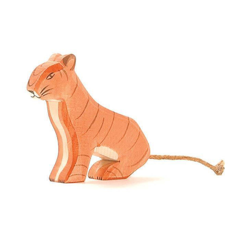 Ostheimer wooden sitting tiger-people, animals & lands-Fire the Imagination-Dilly Dally Kids
