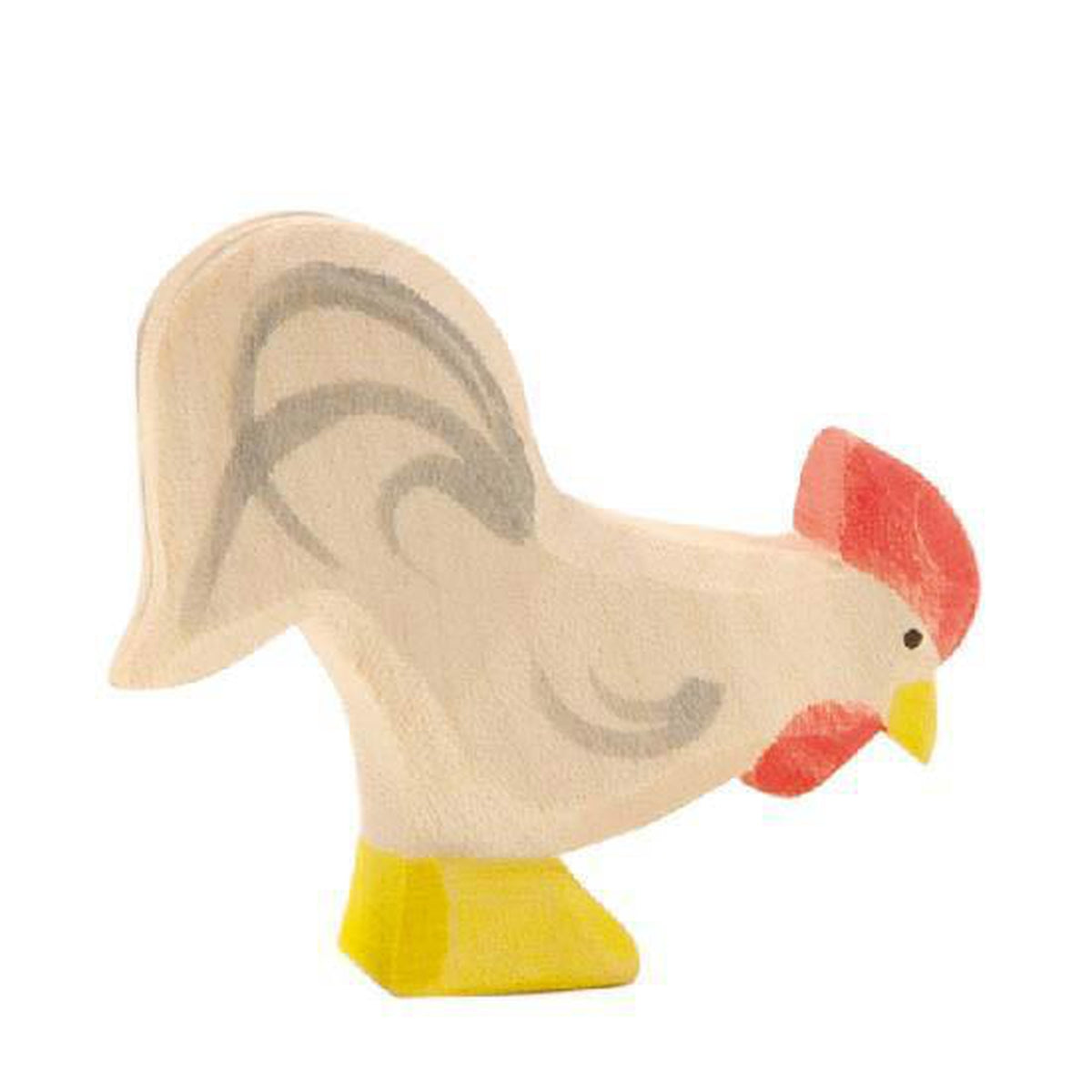 Ostheimer wooden white rooster-people, animals & lands-Fire the Imagination-Dilly Dally Kids