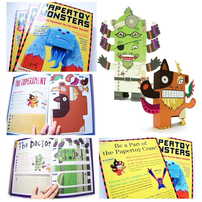 Papertoy Monsters: Make Your Very Own Papertoys-arts & crafts-Thomas Allen-Dilly Dally Kids