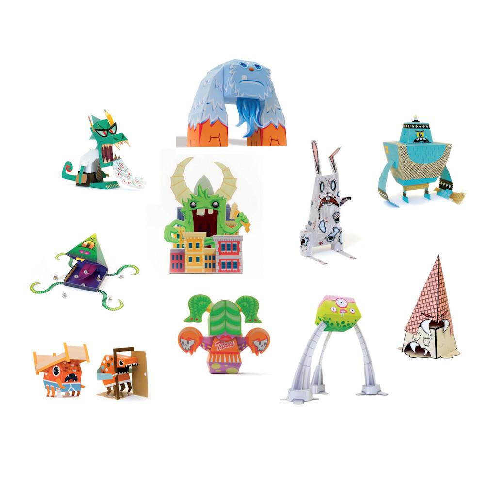 Papertoy Monsters: Make Your Very Own Papertoys-arts & crafts-Thomas Allen-Dilly Dally Kids