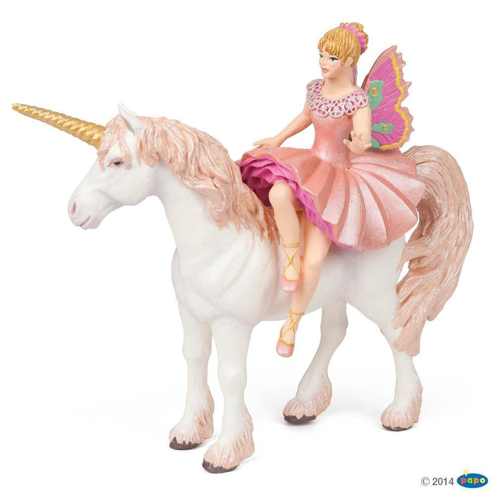 papo elf ballerina and unicorn figure-people, animals & lands-Le Toy Van-Dilly Dally Kids