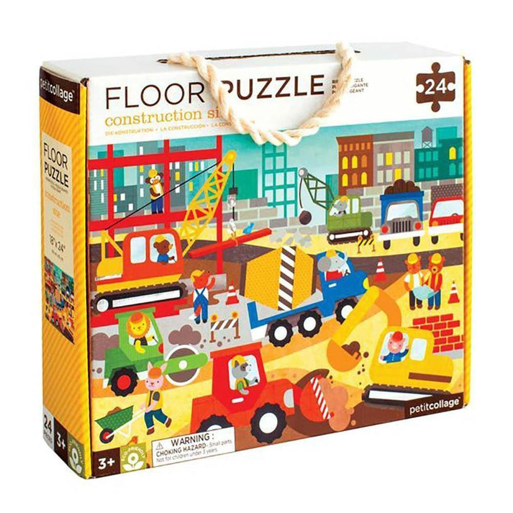 Petit Collage construction site floor puzzle-puzzles-Petit Collage-Dilly Dally Kids
