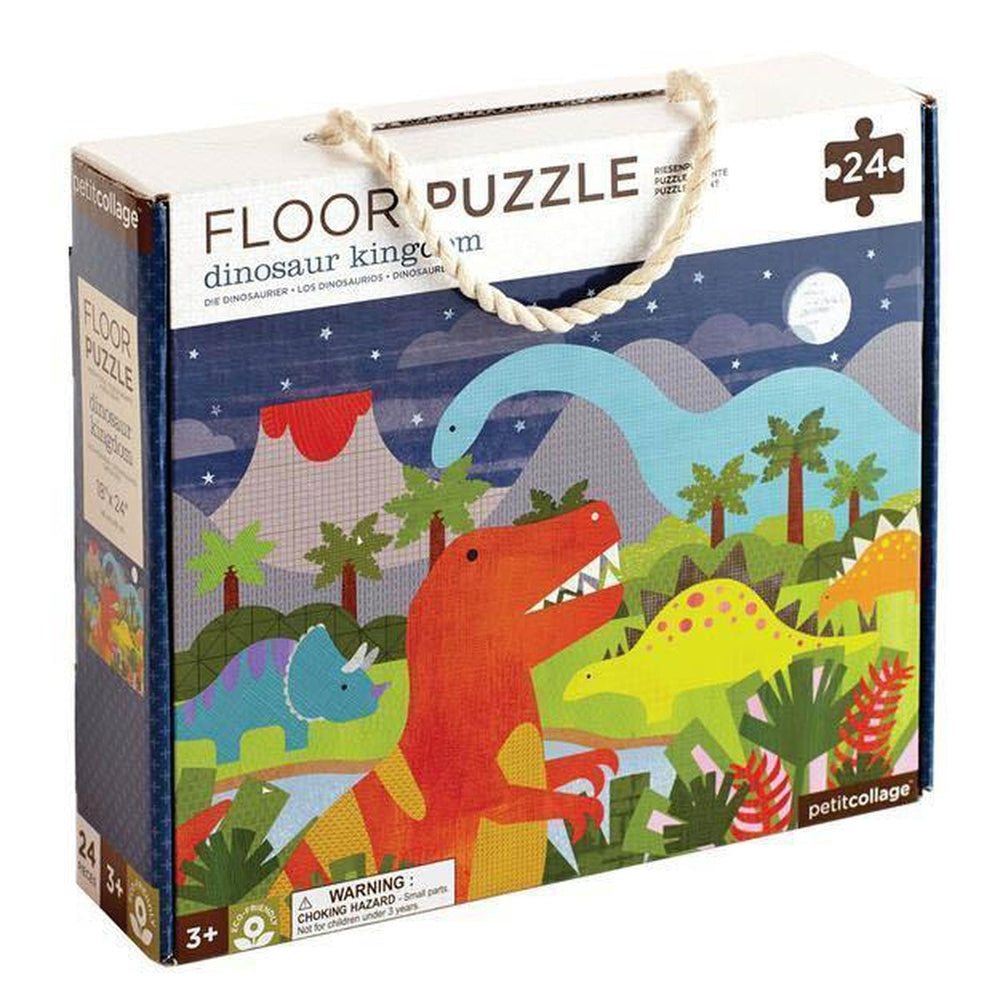 Petit Collage dinosaur kingdom floor puzzle-puzzles-Petit Collage-Dilly Dally Kids