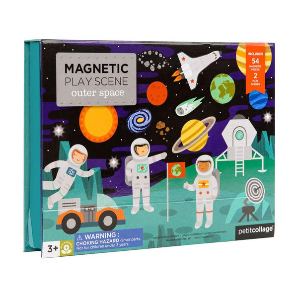 petit collage magnetic outer space play scene