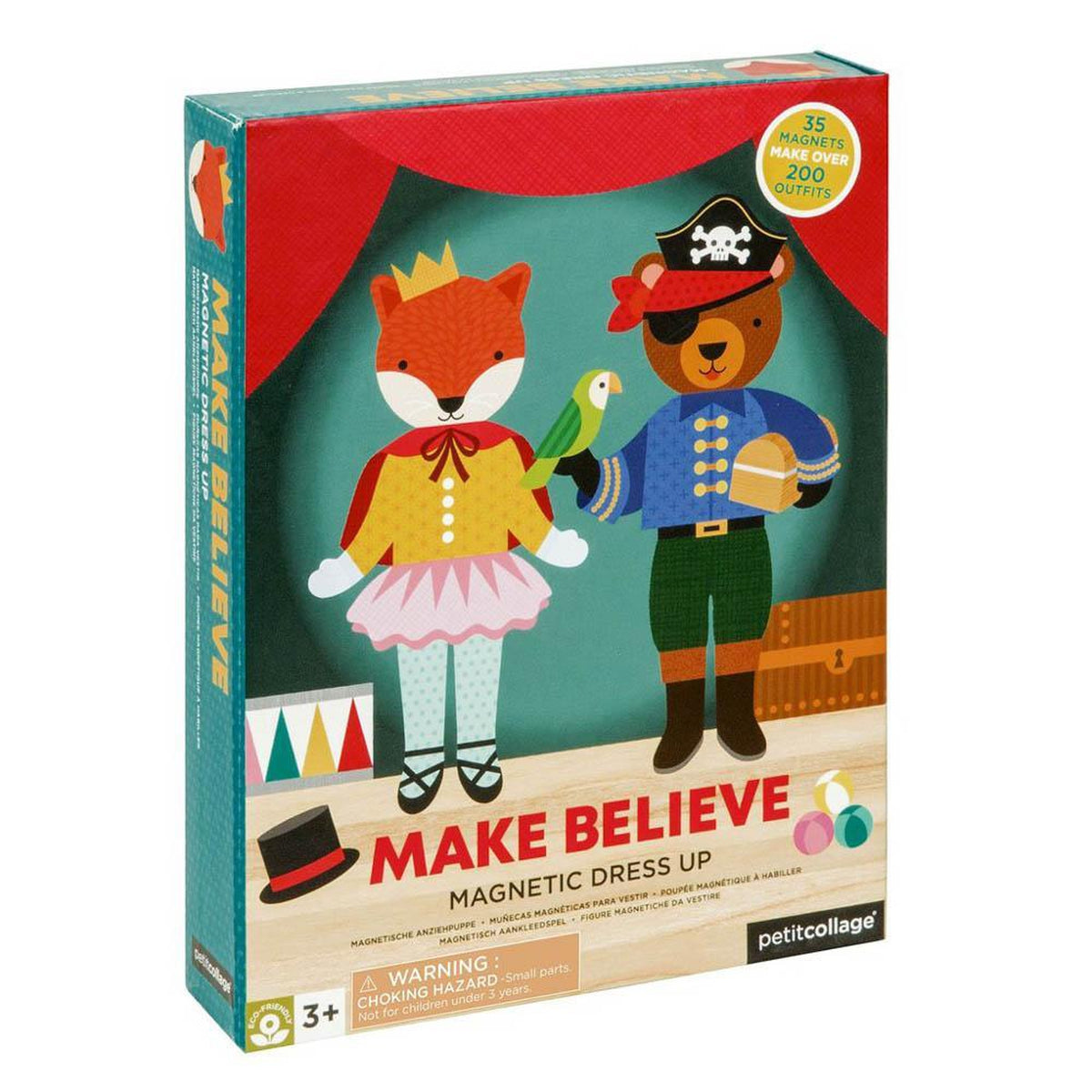 petit collage make believe magnetic dress up-arts & crafts-Petit Collage-Dilly Dally Kids