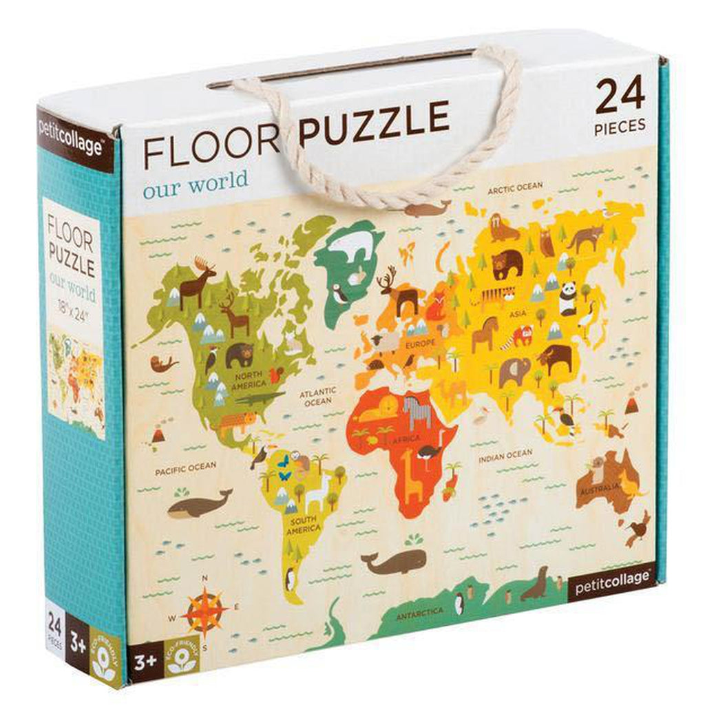 Petit Collage our world floor puzzle-puzzles-Petit Collage-Dilly Dally Kids