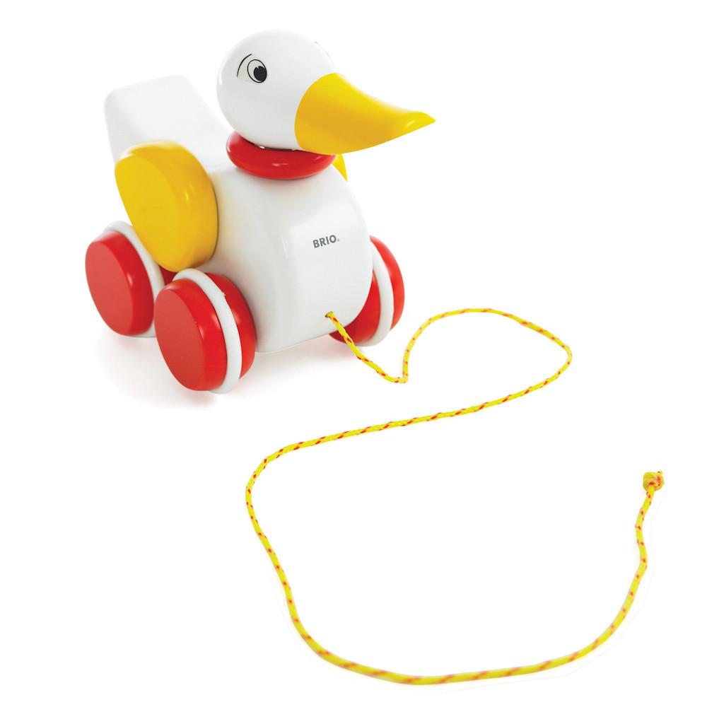 pull-along duck-toddler vehicles-Brio-Dilly Dally Kids
