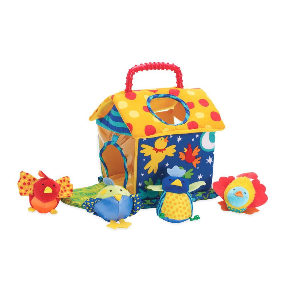 put & peek birdhouse-baby stuffies and toys-Manhattan Toy / Automoblox-Dilly Dally Kids
