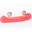 red Canadian wooden canoe-cars, boats, planes & trains-Atelier Cheval de Bois-Dilly Dally Kids
