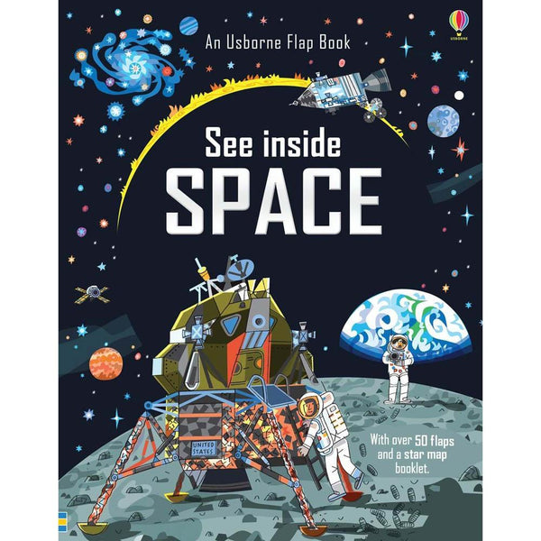 洋書 Space-out usborne-see-inside-space-books