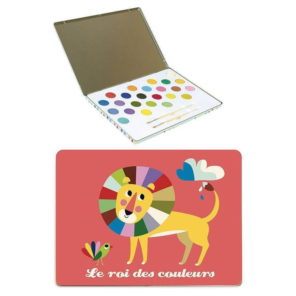 Vilac King's colour large watercolour painting set-arts & crafts-Fire the Imagination-Dilly Dally Kids
