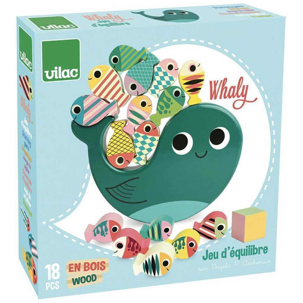 Vilac whale stacking game-games-Fire the Imagination-Dilly Dally Kids