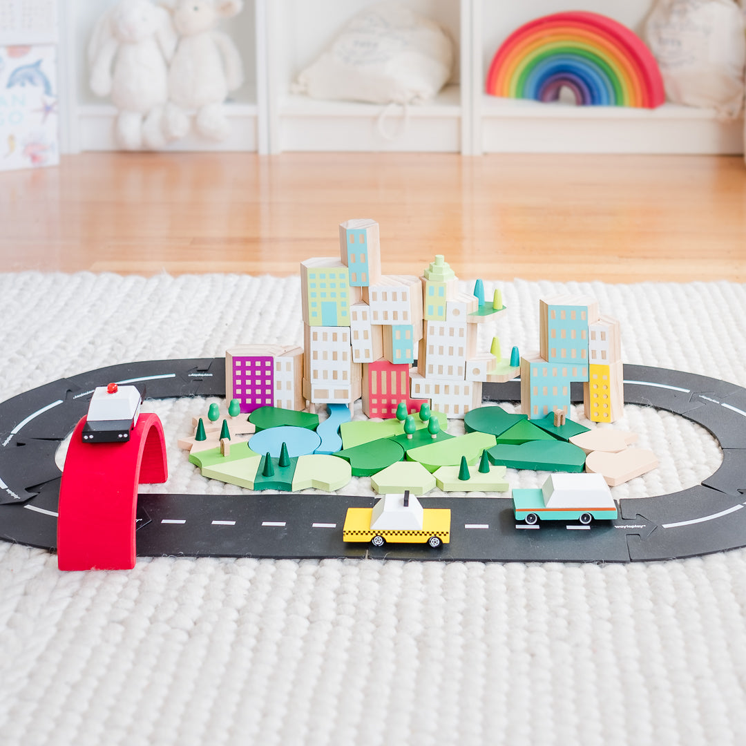 Easy DIY Play Ideas: Paper Road City – Dilly Dally Kids